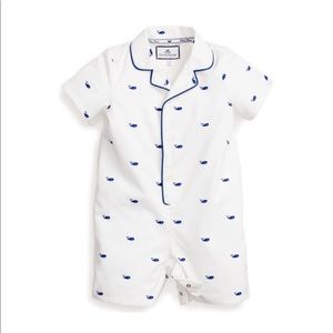 Petite Plume Whales Summer Romper - 12-18M - NWT